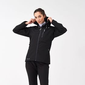 BriTedale Femme Veste de marche imperméable à capuche -Noir