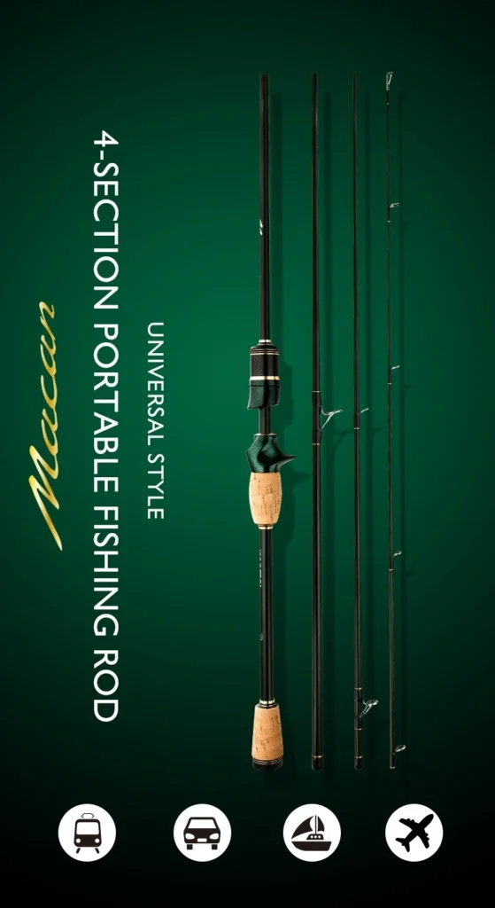 CEMREO – canne à pêche Spinning et Casting 1.8m/2.1m/2.4m