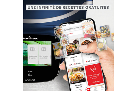 Mijoteur MOULINEX MULTICUISEUR INTELLIGENT COOKEO TOUCH PRO, BALANCE INTEGREE, CONNECTE