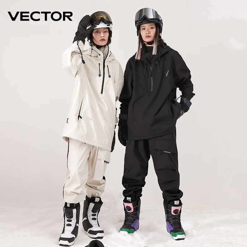 VECTOR – veste de Ski pour homme et femme, pantalon coupe-vent chaud, imperméable, pour Sports de plein air, Snowboard, hiver