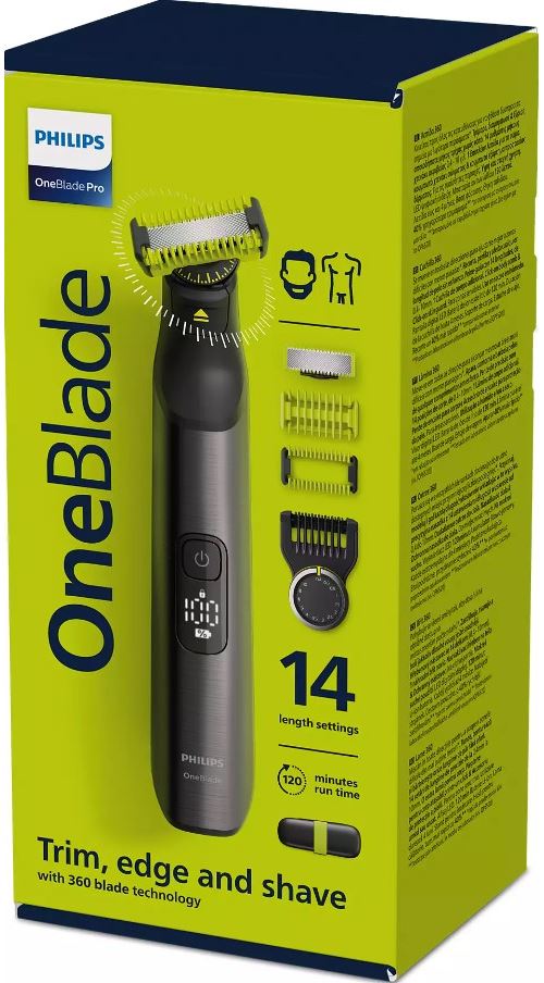 Tondeuse Philips OneBlade Pro Visage et Corps QP6651-61 54 W Chromé