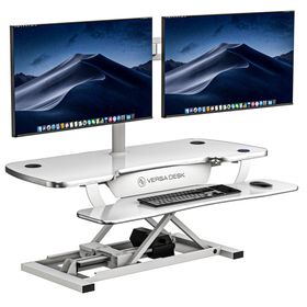 PowerPro® Electric Standing Desk Converter With USB Charging2