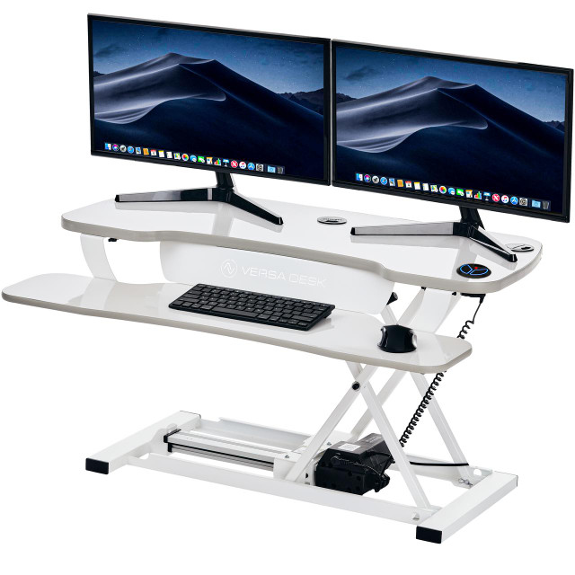 PowerPro® Electric Standing Desk Converter With USB Charging2